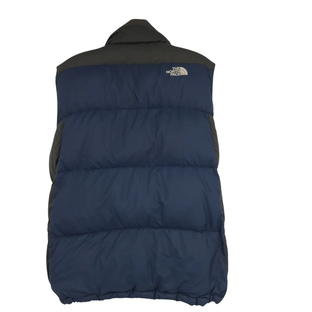 The North Face Down Vest Men Medium Blue Gray Puffer 550 Winter Gorpcore Outdoor